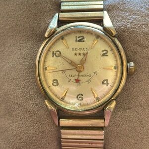 Benrus self winding 3 star watch 10k GF men’s watch